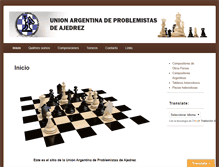 Tablet Screenshot of problemistasajedrez.com.ar